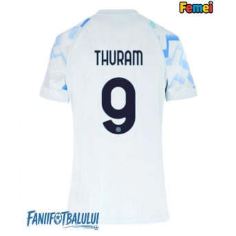 Inter Milan Marcus Thuram #9 Tricou Fotbal Replică 2025-26 Femei Deplasare